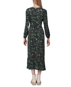 Black Tape Women's Plissé Ruffled-Hem Maxi Dress 4 Black Tape Women's Plissé Ruffled-Hem Maxi Dress -Anne Klein Sales Store 23838111 fpx