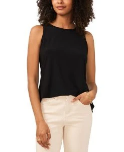 Vince Camuto Women's Back Keyhole Split-Hem Sleeveless Top