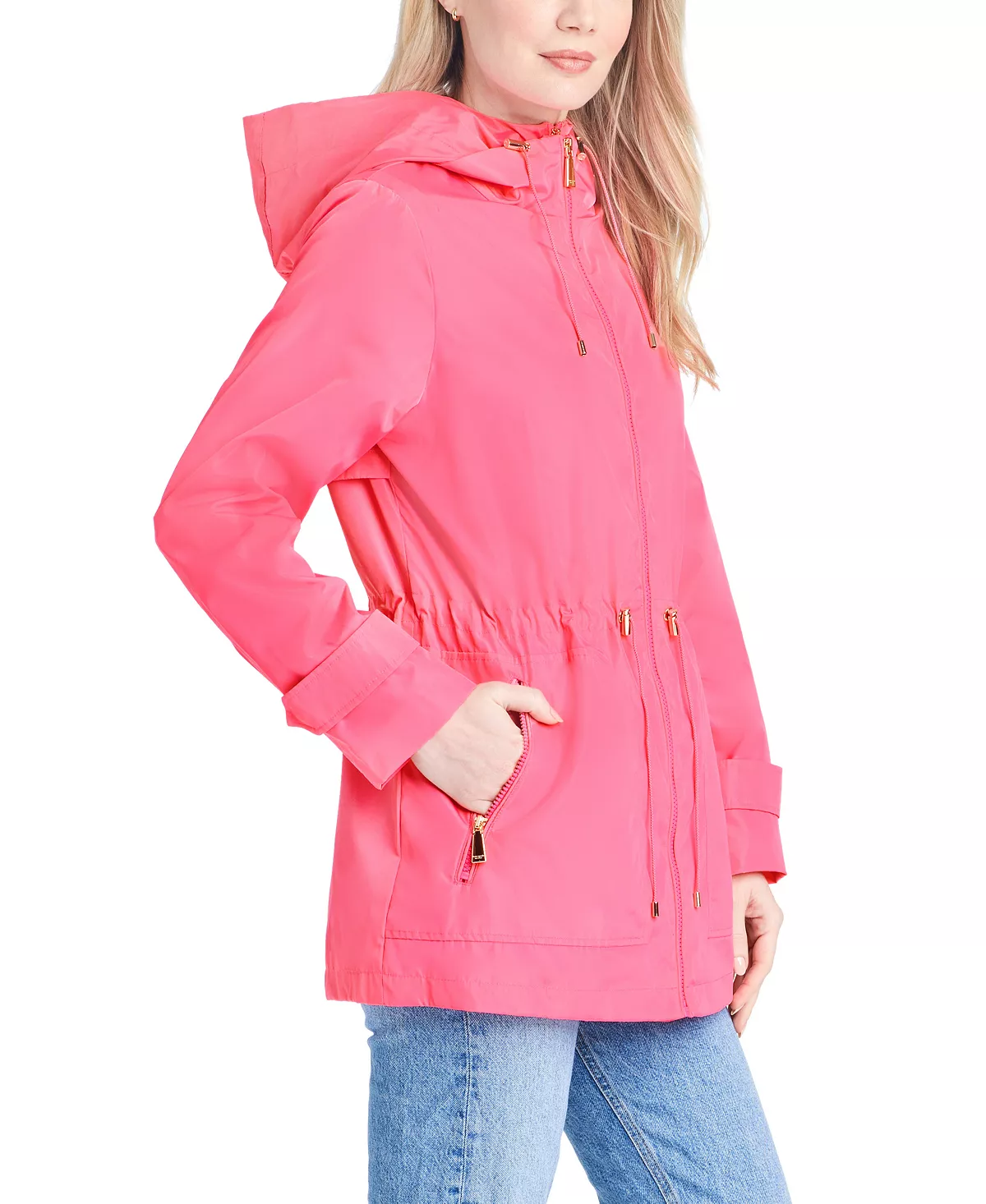 Kate Spade New York Women's Short Anorak With Hooded Bib Jacket 4 Kate Spade New York Women's Short Anorak With Hooded Bib Jacket - Image 4