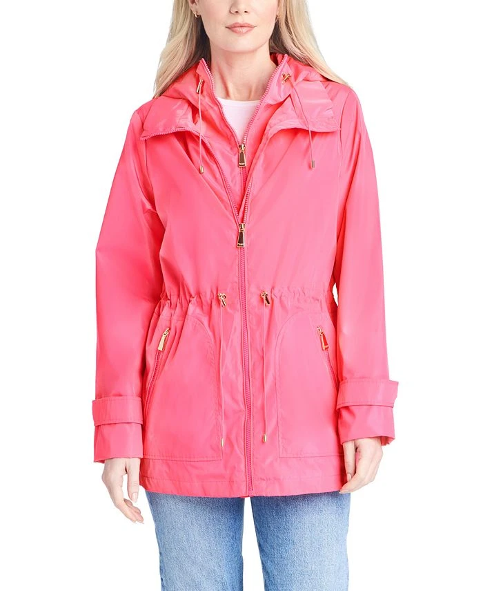 Kate Spade New York Women's Short Anorak With Hooded Bib Jacket 1 Kate Spade New York Women's Short Anorak With Hooded Bib Jacket