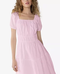 Sanctuary Women's Solid Tie-Back Tiered Midi Dress 6 Sanctuary Women's Solid Tie-Back Tiered Midi Dress -Anne Klein Sales Store 23901344 fpx