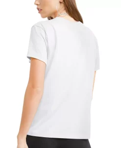 Champion Women's Logo Graphic-Print Cotton Crewneck Tee -Anne Klein Sales Store 23910739 fpx