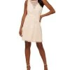 Adrianna Papell Women's Boat-Neck Beaded Sleeveless Dress
