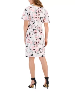 Kasper Women's Floral-Print Scuba Crepe Sheath Dress 17 Kasper Women's Floral-Print Scuba Crepe Sheath Dress -Anne Klein Sales Store 23932865 fpx