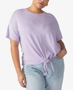 Sanctuary Women's Camo-Print Tie-Front Everyday T-Shirt -Anne Klein Sales Store 23953929 fpx