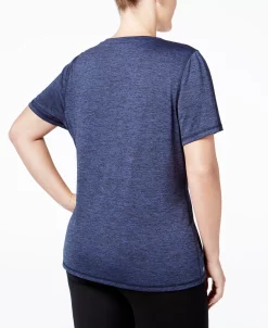 ID Ideology Women's Essentials Rapidry Heathered Performance T-Shirt, XS-4X, Created For Macy's -Anne Klein Sales Store 3777714 fpx