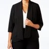 Kasper Plus Size Open-Front Soft Blazer
