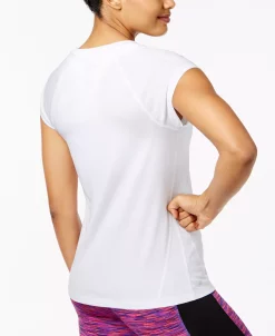ID Ideology Women's Essentials Rapidry Heathered Performance T-Shirt, XS-4X, Created For Macy's -Anne Klein Sales Store 8256206 fpx