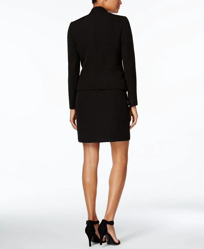 Anne Klein Executive Collection Shawl-Collar Sleeveless Sheath Dress Suit, Created For Macy's 4 Anne Klein Executive Collection Shawl-Collar Sleeveless Sheath Dress Suit, Created For Macy's - Image 4