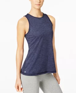 ID Ideology Women's Essentials Heathered Keyhole-Back Tank Top, Created For Macy's -Anne Klein Sales Store 8644330 fpx
