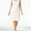 Kasper Plus Size Crepe Sheath Dress