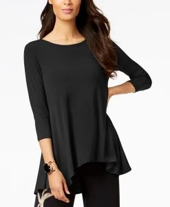 Alfani Women's 3/4 Sleeve High-Low Tunic, Created For Macy's