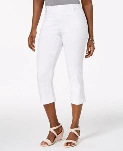JM Collection Embellished Pull-On Capri Pants, Created For Macy's