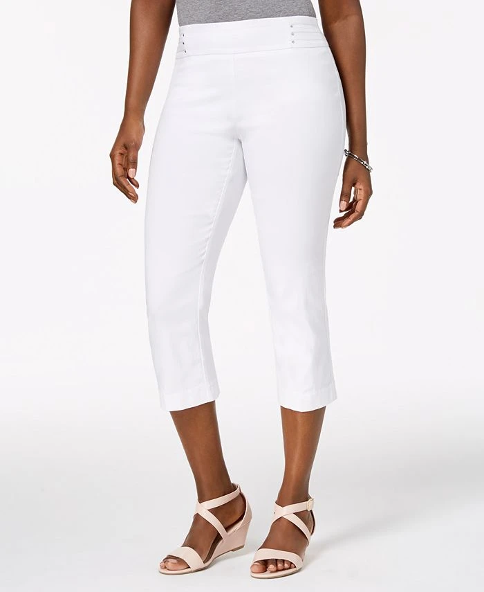 JM Collection Embellished Pull-On Capri Pants, Created For Macy's 1 JM Collection Embellished Pull-On Capri Pants, Created For Macy's