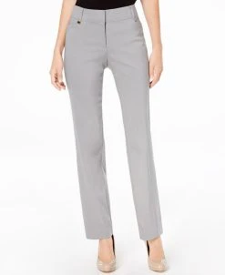 JM Collection Regular And Short Length Curvy-Fit Straight-Leg Pants, Created For Macy's