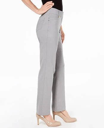 JM Collection Regular And Short Length Curvy-Fit Straight-Leg Pants, Created For Macy's 3 JM Collection Regular And Short Length Curvy-Fit Straight-Leg Pants, Created For Macy's - Image 3