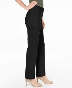JM Collection Regular And Short Length Curvy-Fit Straight-Leg Pants, Created For Macy's -Anne Klein Sales Store 9853546 fpx