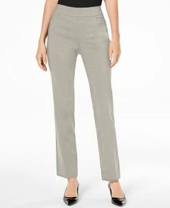 JM Collection Pull-On Tummy Control Straight Leg Pants, Created For Macy's